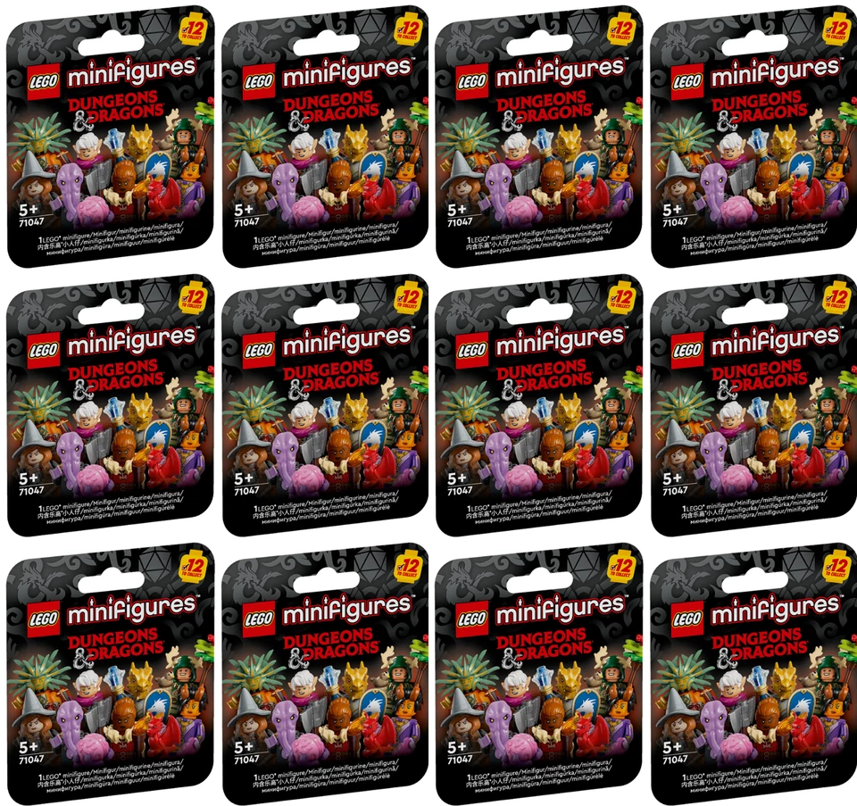 Complete Set of (12) Lego Dungeons and Dragons D&D Minifigures 71047 New Sealed - Image 2 of 4