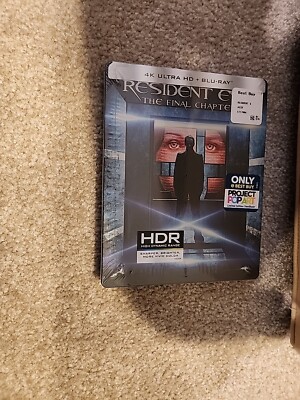 Resident Evil The Final Chapter(4K UHD+Bluray+Digital) Steelbook-DENT-Read...