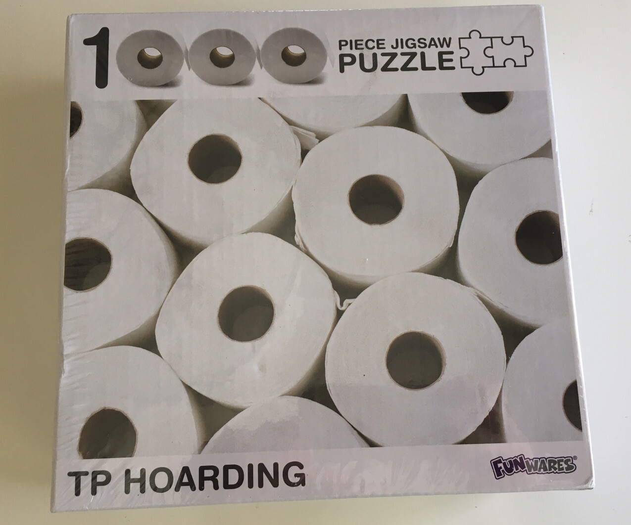 Funwares TP Hoarding Toilet Paper Puzzle 1000 Piece Jigsaw Puzzle NEW - Sealed