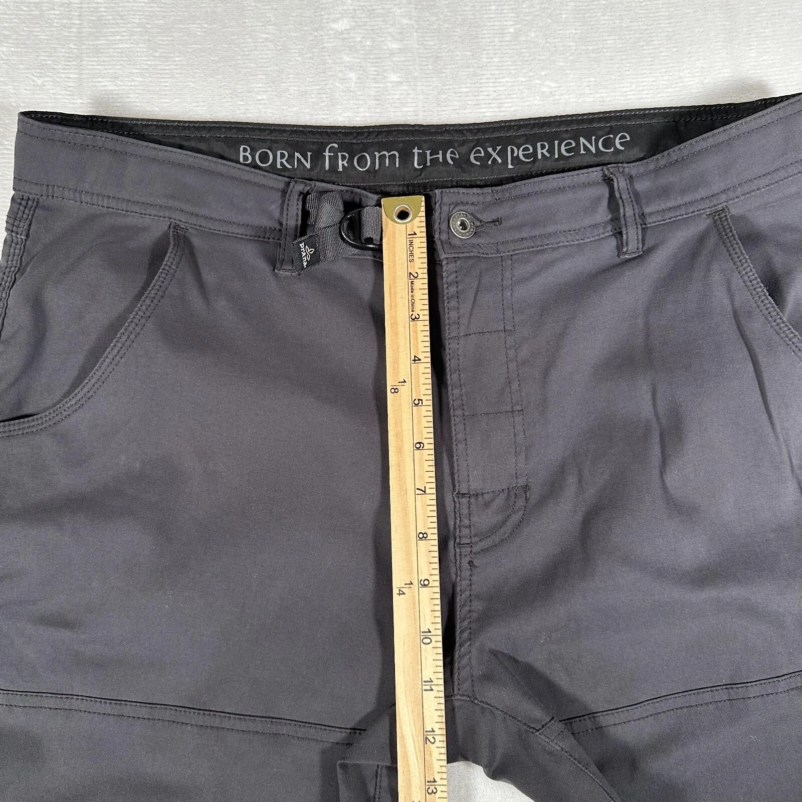 prana straight leg slash pockets adjustable waist pants