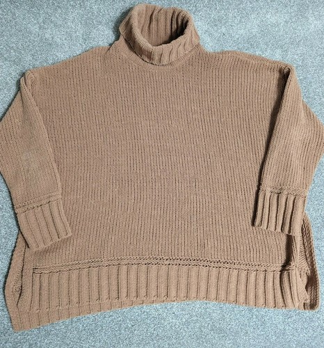 Aerie Sunset Chenille Tan Turtleneck 