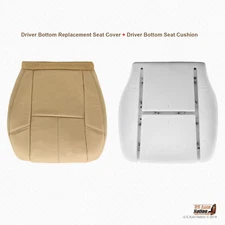 Driver Bottom Leather Seat Cover AND Foam Cushion For 2007 - 2014GMC Yukon "TAN"