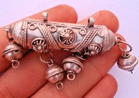 ANCIENT Viking Era Norse Silvered Egg With Attached Silvered Eggs