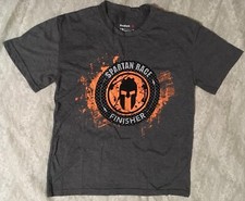 2016 Reebok SPARTAN Race Finisher T-SHIRT - Trifecta Qualifier - NEW / Size Y/M