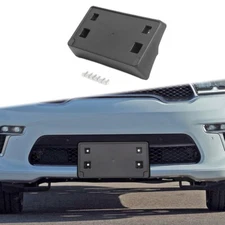 Black Front License Plate Holder Bracket Base For Dodge Durango 2021-24 Exterior