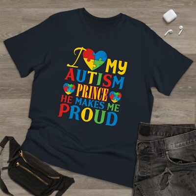 I love autism prinz er macht stolz autismus bewusstsein t-shirt, erwachsenes kind weihnachtspuzzle