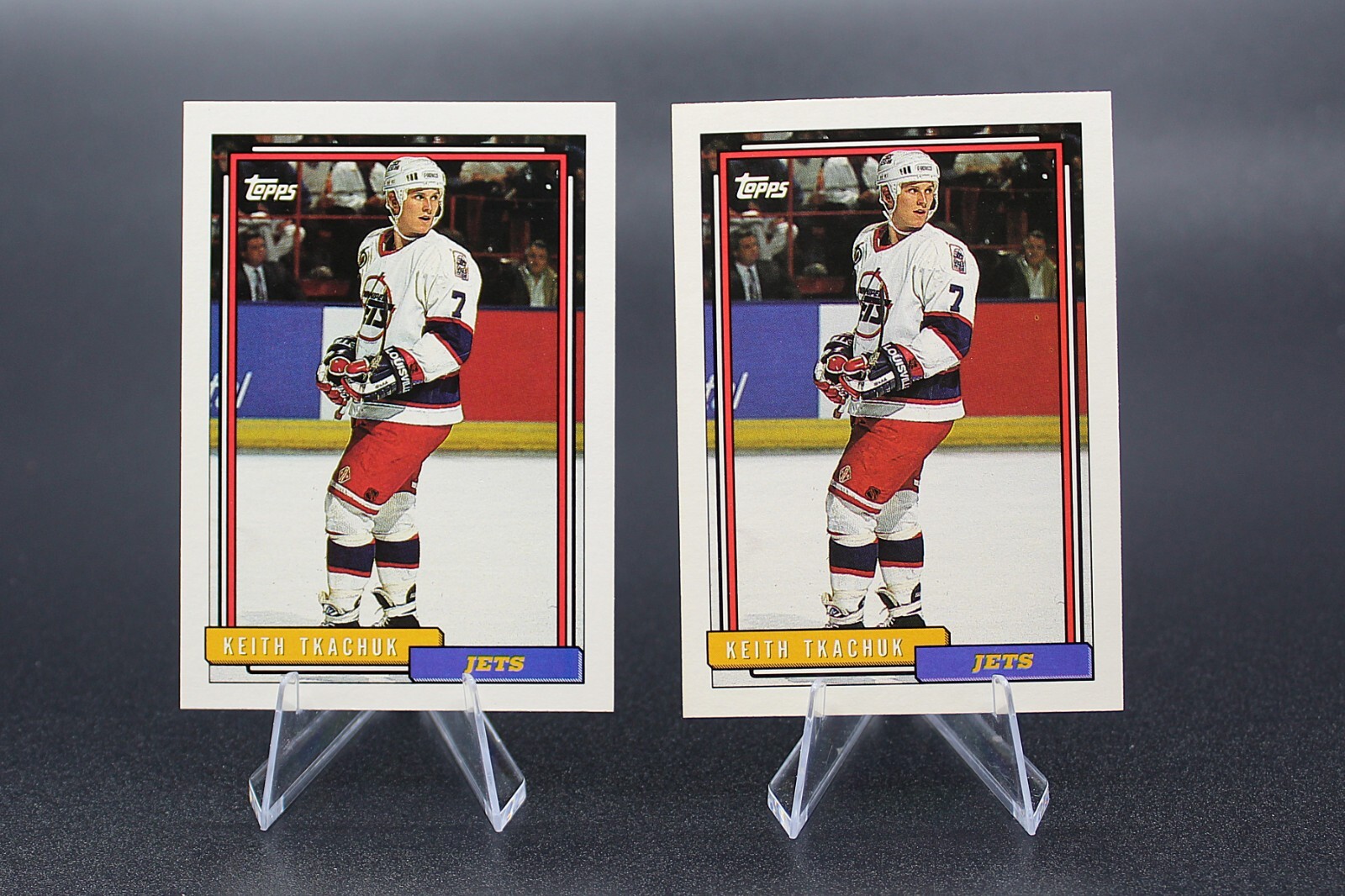 (2) Keith Tkachuk 1992 Topps #102 Hockey Cards Hockey Card Lot