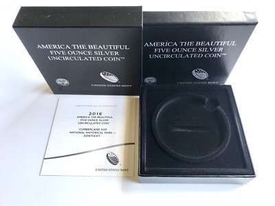 2018 America The Beautiful Cumberland Gap ATB 5 oz ounce OGP box & coa