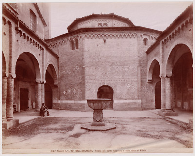 20x25 ITALIA Ed. Alinari - BOLOGNA Chiesa del Santo Sepolcro - Albuminé ...