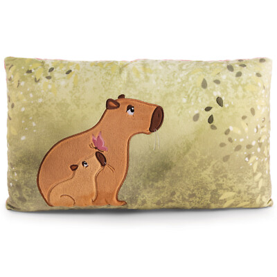 NICI Kissen Capybara Barbara 61226 - NICI Wasserschwein Kuschelkissen 43x25cm