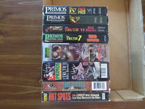 10 DEER HUNTING VHS Tapes LOT; PRIMOS THE TRUTH BIG BUCKS, DEER SCHOOL. Sports. - Picture 14 of 15