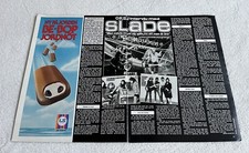 SLADE 1984 Clipping Poster 1980s Swedish magazine Okej Vintage Rare