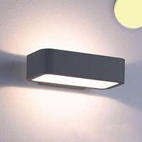 Isoled Led Wandleuchte Up&Down 1X7W Cree, IP54, Anthrazit, Warmweiß