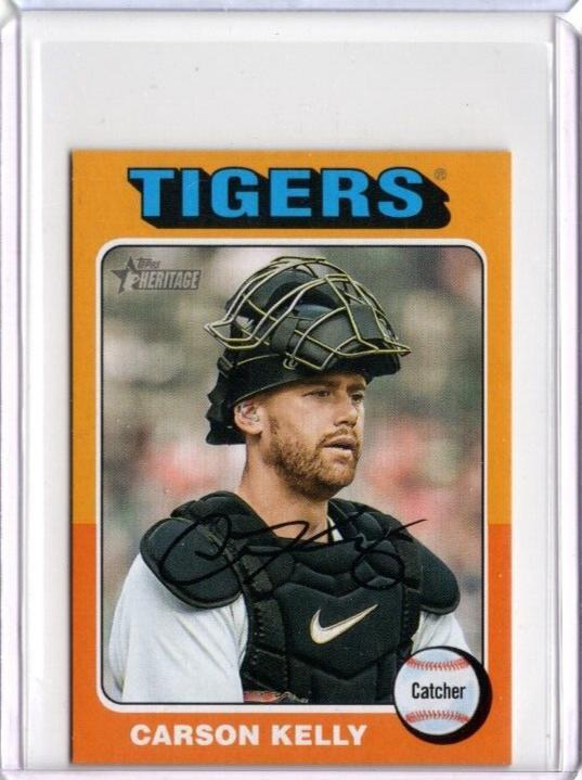 2024 Topps Heritage Mini - Carson Kelly #81 Orange Border 