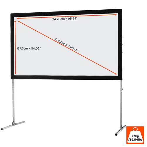 Celexon Faltrahmen Leinwand Mobil Expert 244x137 - Bild 2 von 6
