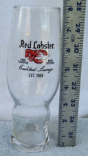 Vintage - Red Lobster Restaurant Logo - 16 OZ Cocktail Lounge Pilsner Glass Fun