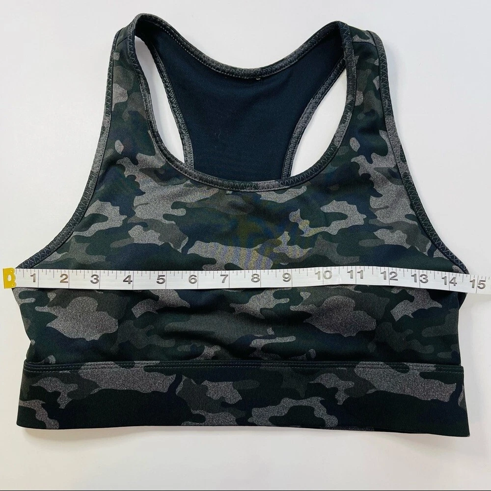 fabletics on the go medium impact camouflage tank-bra