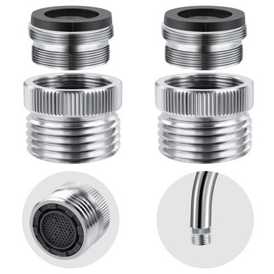 2 Pack Faucet to Hose Adapter with Aerator Sink to Garden Hose Adapter Faucet