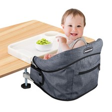 Hook On High Chair, Jozzve Portable Fast Table Chair with Removable Dining Tray