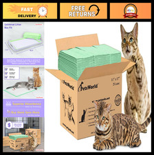 Universal Fit Multi-Cat Litter Box Pad Refills, Fresh Scent, Ultra-Absorbent, 25