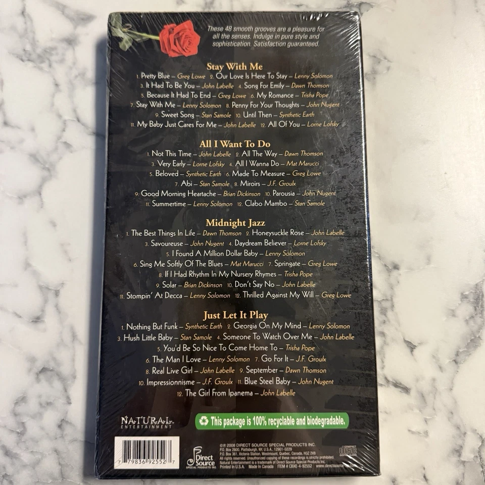 Sensual Jazz 4 CD Box Set NEW SEALED Smooth Romantic Lounge Compilation 40 Songs Foto 2 de 2