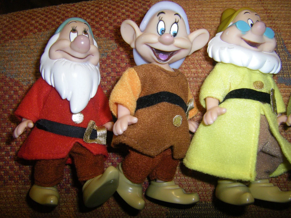 6 x vintage Simba Toys Disney Schneewitchen - Die sieben Zwerge