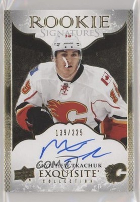 2016 Upper Deck Ice Exquisite Rookie Signatures /225 Matthew Tkachuk Auto RC 0c3