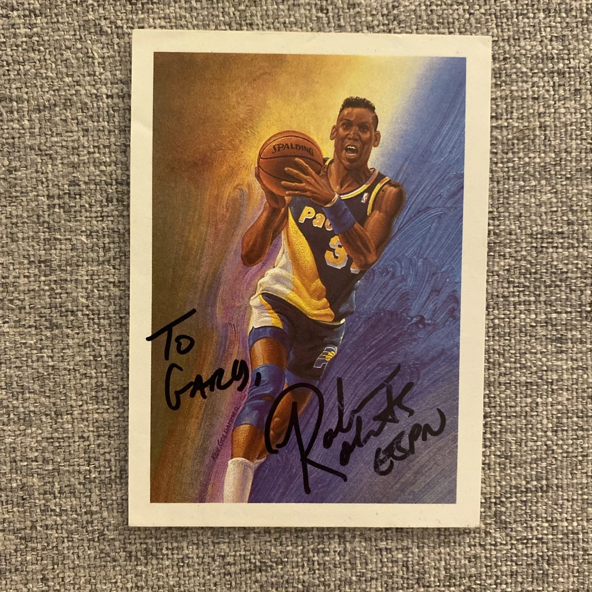 Basketball Trading Cards Reggie Miller Sports Autographed for sale 