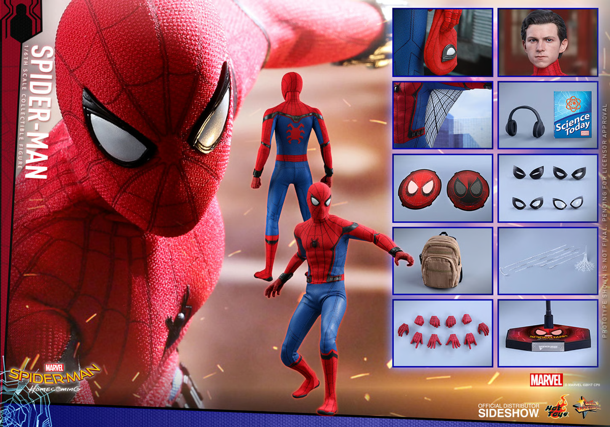 2018 Hot Toys MMS425 Spider-Man Homecoming 1/6 Scale 12