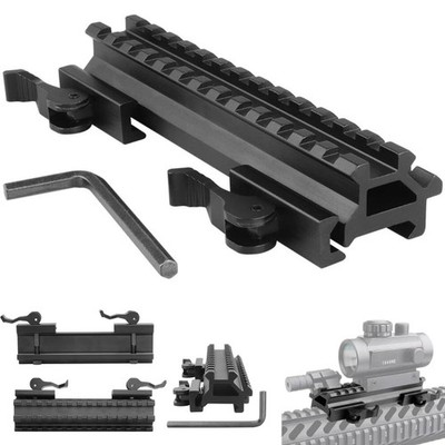 3/4'' Riser Offset 45 Degree 13 Slots Angle Picatinny Quick Release Scope Mount 