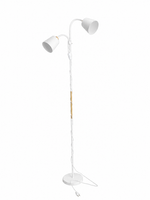 Stehlampe Weiß 180Cm 2X E27 Standleuchte Bodenlampe Wohnzimmer Schlafzimmer