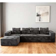 Cloud Sectional Couch w L-Shape Chaise Modern Modular Sofa Upholstered Couches