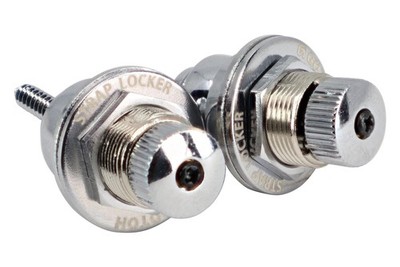 GOTOH SLR Quick Twist Release Guitar Strap Locker Set - Chrome
