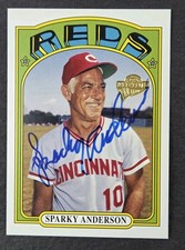 Sparky Anderson Autographed 2003 Topps All-Time Fan Favorites #43 - Reds