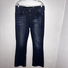Seven 7 Jeans Womens 12 Bootcut Blue Denim Bootcut Stretch Dark Wash Mid Rise