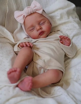 18 Zoll Irys Reborn Baby Puppe Handarbeit 3D Haut mehrere Schichten Malerei Sammlerstück