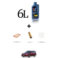 Hoffcar Servicekit 3 Filter Und 6L ÖL FüR Volvo V70 2.0 20V Turbo 166KW Ab 9