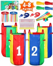 Outdoor Carnival Games, Potato Sack Bags for Adults, Egg Spoon Relay Race, 3 ...
