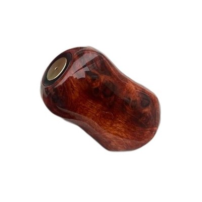 【FHF】Wood Handle Knob, Oval Shape, High-Quality Waxed Rosewood, Solid Color Burl