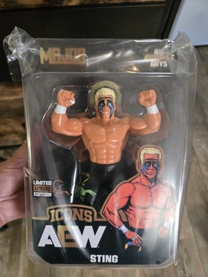 Sting Big Rubber Guys 1/1000 WrestleCon Exclusive Black LJN Figure AEW WCW WWE