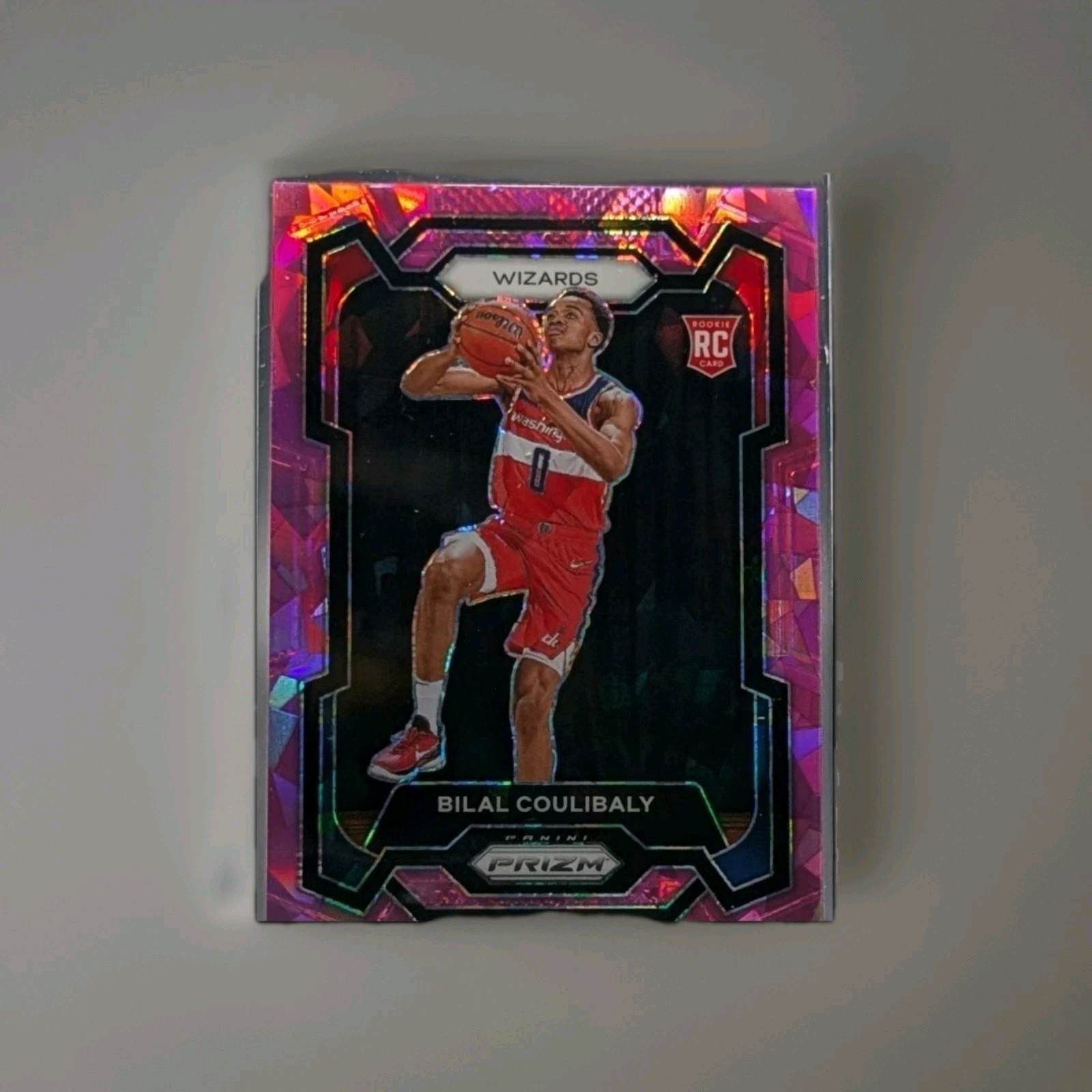 2023-24 Panini Prizm Bilal Coulibaly #153 Pink Ice Prizm RC