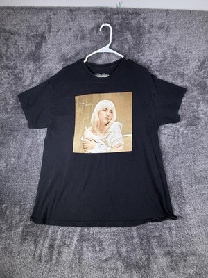 Billie Eilish Shirt Mens XL Black Happier Than Ever Album Graphic Tee Music