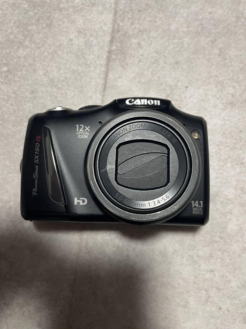 Canon PowerShot SX150 IS Black Digital Camera 14.1MP 12x Zoom