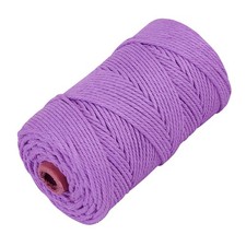 Macrame Cotton Cord, 4 Ply Twisted Macrame Yarn, Natural Cotton Cord Perfect ...