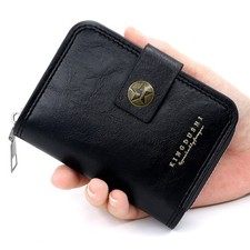 RFID Blocking Multi Slot Card Holder Wallet Men Women Credit Card Zip Coin Purse