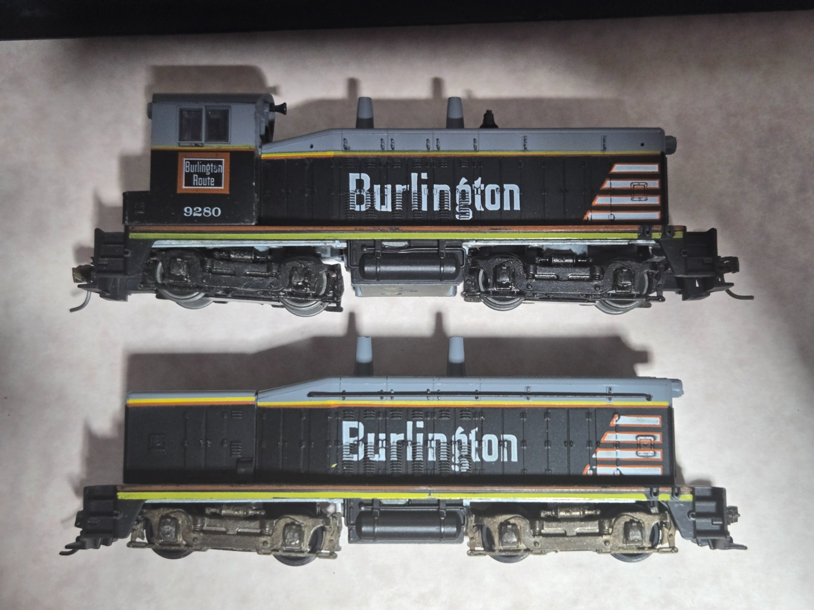 Athearn HO EMD NW2 + Calf Chicago, Burlington & Quincy 9280 Diesel ...