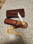 Vintage Schrade + Uncle Henry USA LB-7 Wood Handle Lockback Knife-W/BOX,PAPER,SH