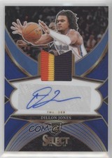 2024-25 Panini Select Rookie Jersey Blue Prizm 47/49 Dillon Jones Auto 1lq5