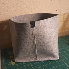 ikea RAGGISAR Stoffkorb faltbar grau * 19 x 13 x 18 cm * neu