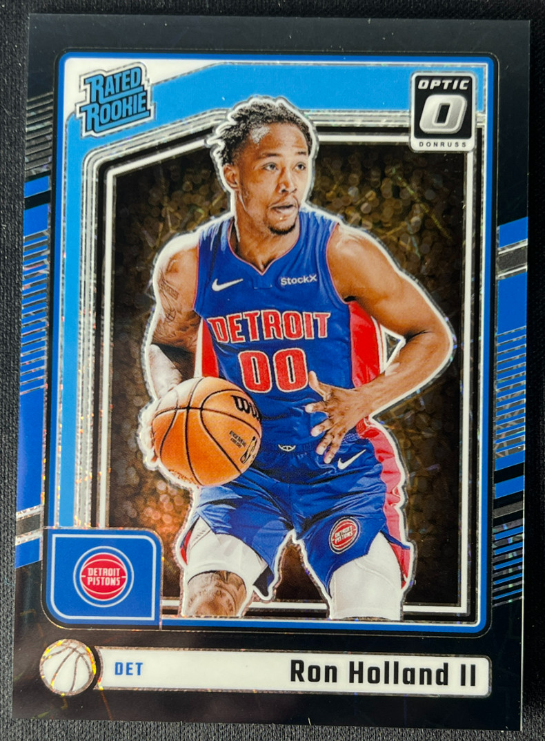 Ron Holland II 2024-25 Panini Donruss Optic 14/39 Black Velocity Laser RC #291